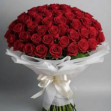 Букет 101 Красная роза Блэк Мэджик в Старой Калитве