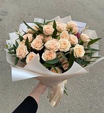 Букет Кремовые розы Латте в Старой Калитве