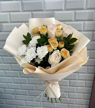 Букет цветов из:  Розы и Хризантемы в Старой Калитве