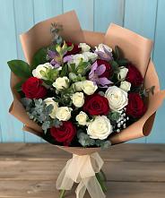 Букет цветов из:  Розы и Альстромерии #REPLACE_PRED# Старой Калитве