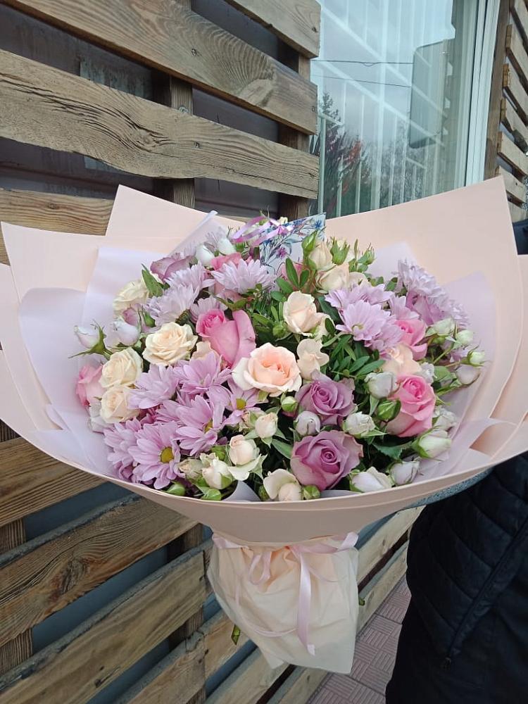 Букет цветов из: Розы и Хризантемы в Старой Калитве