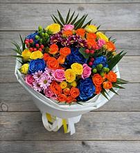 Букет цветов из:  Розы и Хризантемы в Старой Калитве