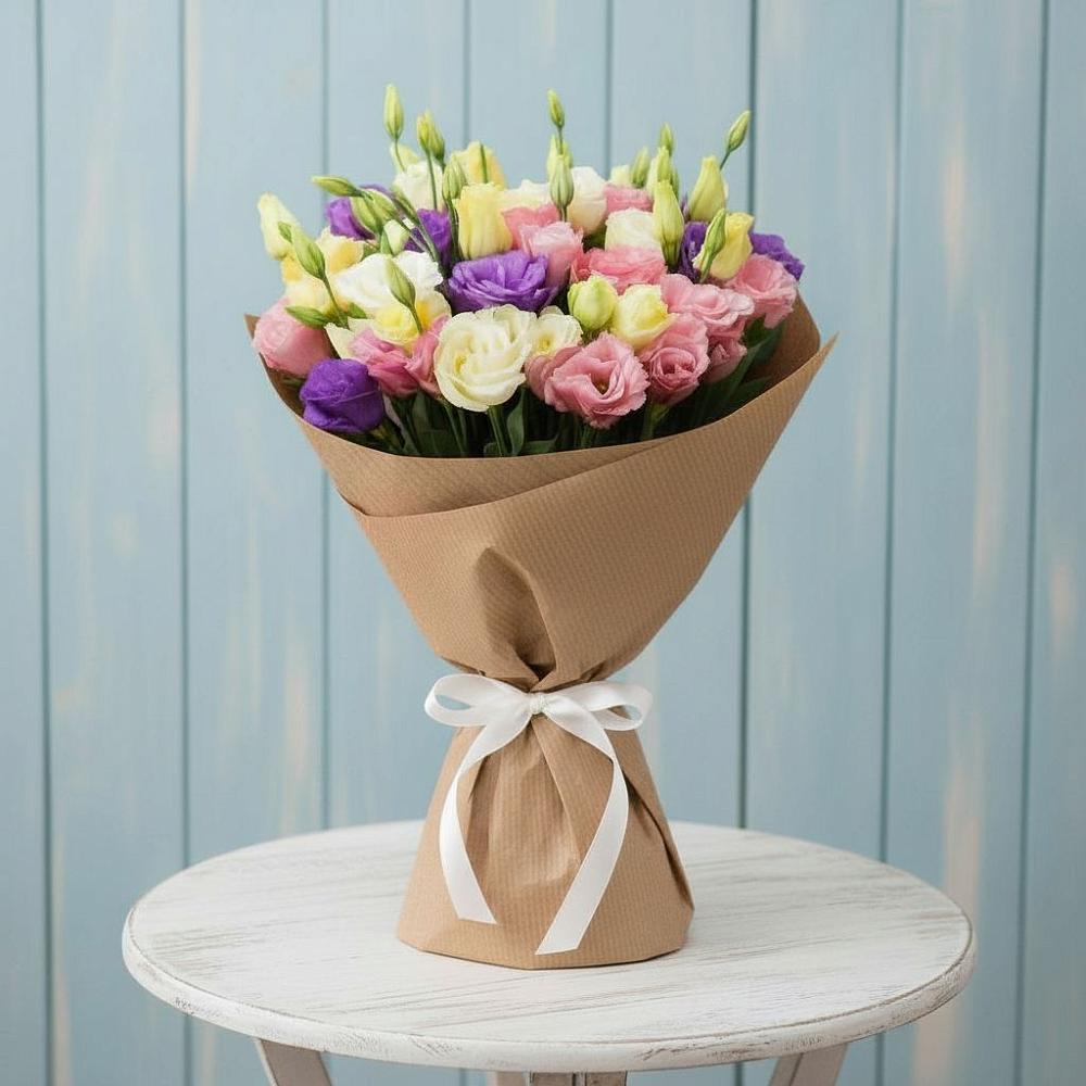 Букет цветов из: Лизиантусы в Старой Калитве