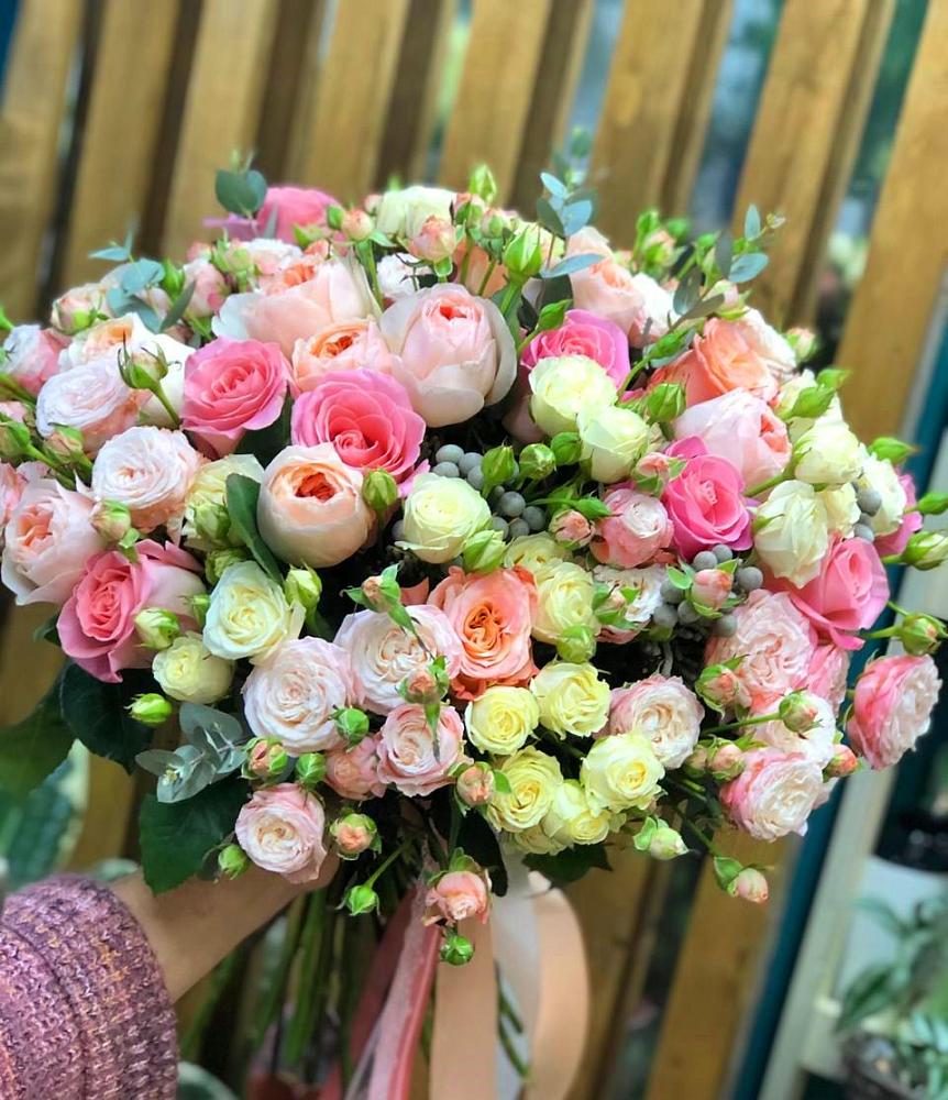 Букет цветов из: Розы в Старой Калитве