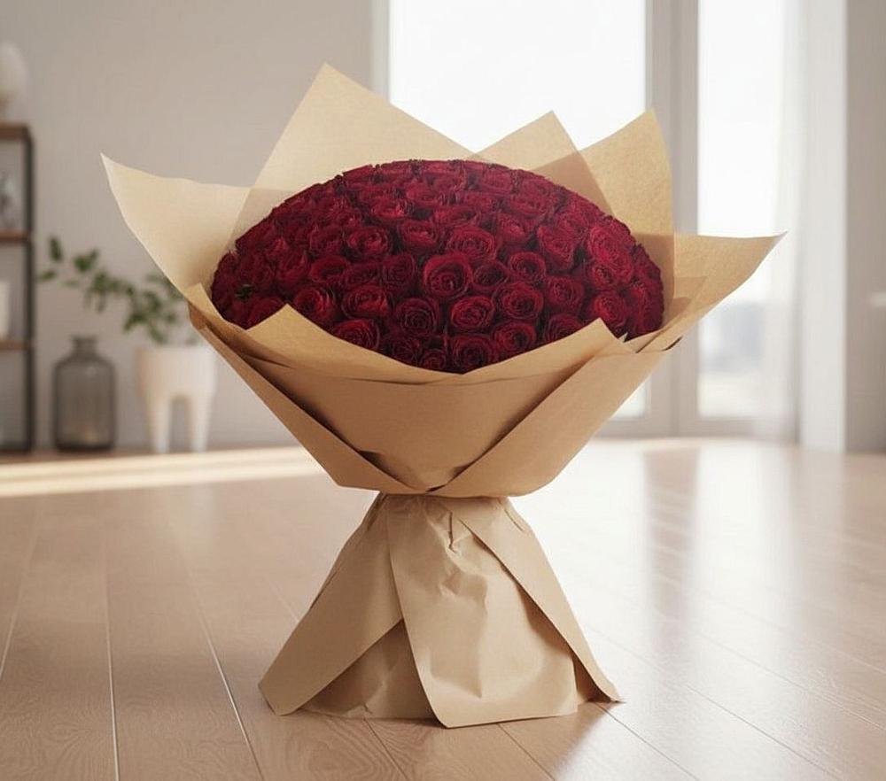 Букет 101 Красная роза в Старой Калитве