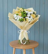 Букет цветов из:  Хризантемы и Розы #REPLACE_PRED# Старой Калитве