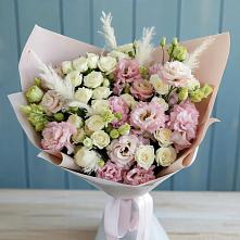 Букет цветов из:  Альстромерии и Розы в Старой Калитве